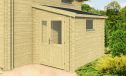 Gartenhaus St Nazaire 180 x 275 x 243 cm | Pultdach | Wandstärke 28 mm