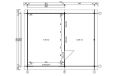 Holzgarage mit Carport Drôme | Motorgetriebenes isolierendes Garagen-Sektionaltor | Wandstärke 44mm | 645.4x510cm