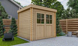 Gartenhaus Jonzac 5 | Flachdach | 28mm | 205x205cm