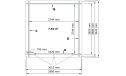 Gartenhaus Jonzac 9 | Flachdach | 28mm | 280x280cm