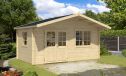 Gartenhaus  Biarritz 480 x 278 x 284 cm + Schleppdach 90 cm | Satteldach | Wandstärke 44mm