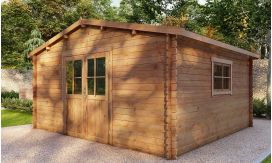 Gartenhaus  Marmande 18 | Satteldach|Kesseldruckimprägniert| 28mm | 432x382cm