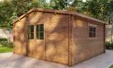 Gartenhaus  Marmande 18 | Satteldach|Kesseldruckimprägniert| 28mm | 432x382cm