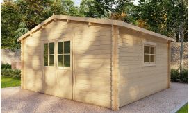 Gartenhaus Marmande 18 | Satteldach | 28mm | 432x382cm
