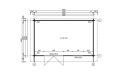 Gartenhaus Exterieur Dream 14 | 500 x 300 cm | Satteldach  |  Wandstärke 44mm