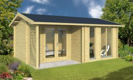 Gartenhaus Laval | Satteldach| 44mm | 530x370cm