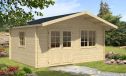 Gartenhaus  Mandelieu 480 x 380 x 284 cm + Schleppdach 90 cm |  Satteldach| Wandstärke 44mm