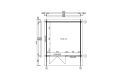 Gartenhaus Porquerolles 330 x 330 x 263 cm +  Schleppdach 90 cm | Satteldach | Wandstärke 44mm