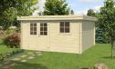 Gartenhaus Muret | Flachdach | 34mm | 390 x 390cm