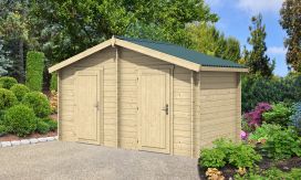 Gartenhaus Ouvrier 2 |Satteldach| 34mm | 207x410cm