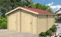Gartenhaus Ouvrier 4 |Satteldach| 34mm | 410x410cm