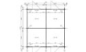 Gartenhaus Ouvrier 4 |Satteldach| 34mm | 410x410cm