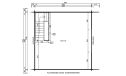 Blokhaus Perpignan 25 Mit Halbgeschoss | 500x 500cm | Satteldach | Wandstärke 44mm