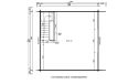 Blokhaus Perpignan 25/V2| Mit Halbgeschoss | 500x 500cm | Satteldach | Wandstärke 44mm