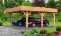 Doppelcarport Ibéris | Flachdach | aus Douglasienholz | 650x618cm