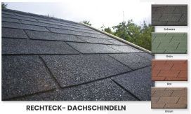 Rechteck- Dachschindeln | Erhältlich in 4 Farben | Gartenhaus Marmande 12