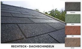 Rechteck- Dachschindeln | Erhältlich in 4 Farben | Gartenhaus Violette 7