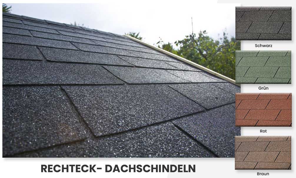 Rechteck- Dachschindeln | Erhältlich in 4 Farben | Gartenhaus Violette 15