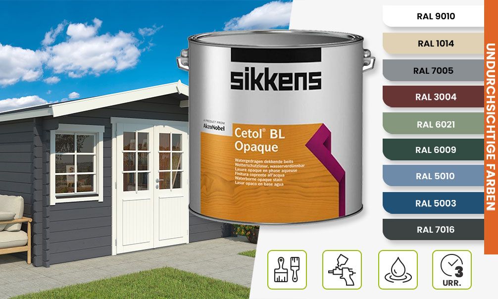 Hochelastischer, wasserbasierter Acryllack für innen und außen CETOL BL OPAQUE