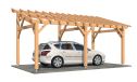 Einzelcarport Guzmania | Pultdach | aus Douglasienholz | 355x660cm