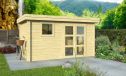 Gartenhaus Lyon 9 | Flachdach | Wandstärke 34mm | 378x238cm