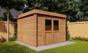 Gartenhaus Jonzac 15 | Flachdach | Kesseldruckimprägniert | Wandstärke 28mm | 370x370cm