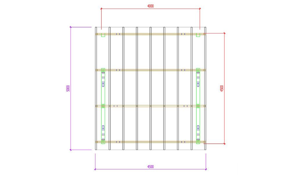 Einzelcarport Vincennes 18A | Holz-Nutzungsklasse 2 | Satteldak | Nordische Kiefer | 450x500cm
