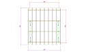 Einzelcarport Vincennes 18A | Holz-Nutzungsklasse 3 | Satteldak | Nordische Kiefer | 450x500cm