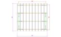 Doppelcarport Vincennes 23 | Holz-Nutzungsklasse 2 | Satteldak | Nordische Kiefer | 550x500cm