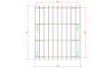 Doppelcarport Vincennes 30 | Holz-Nutzungsklasse 3 | Satteldak | Nordische Kiefer | 550x650cm