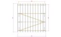 Doppelcarport Vincennes 36 | Holz-Nutzungsklasse 3 | Satteldak | Nordische Kiefer | 650x650cm