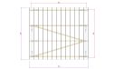 Doppelcarport Vincennes 42 | Holz-Nutzungsklasse 2 | Satteldak | Nordische Kiefer | 700x600cm