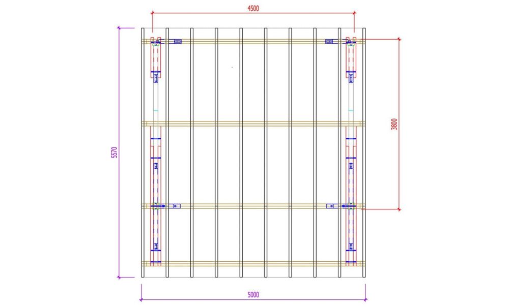 Doppelcarport Cholet 17 | Holz-Nutzungsklasse 3 | Satteldak | Nordische Kiefer | 557x500cm