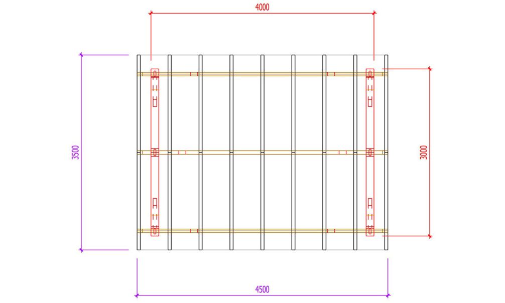 Einzelcarport Thionville 12 | Holz-Nutzungsklasse 2 | Satteldak | Nordische Kiefer | 350x450cm