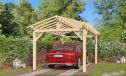 Einzelcarport Thionville 15 | Holz-Nutzungsklasse 2 | Satteldak | Nordische Kiefer | 350x550cm
