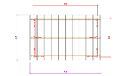 Einzelcarport Thionville 15 | Holz-Nutzungsklasse 2 | Satteldak | Nordische Kiefer | 350x550cm