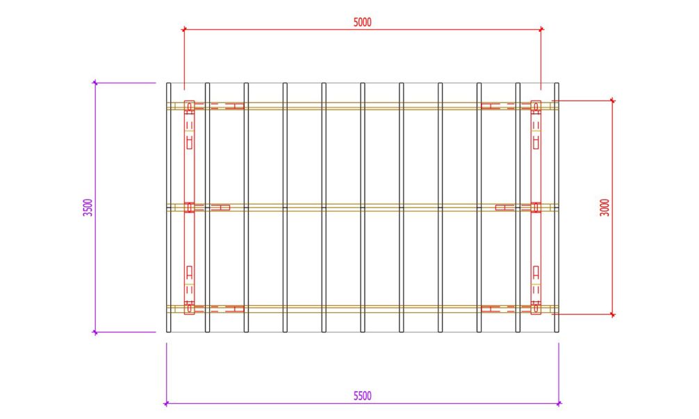 Einzelcarport Thionville 15 | Schutz durch KDI | Satteldak | Nordische Kiefer | 350x550cm