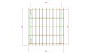 Doppelcarport Thionville 28 | Holz-Nutzungsklasse 2 | Satteldak | Nordische Kiefer | 550x600cm
