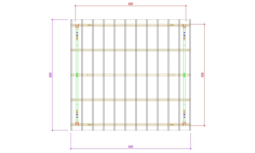 Doppelcarport Thionville 33 | Kesseldruckimprägniert | Satteldak | Nordische Kiefer | 650x600cm