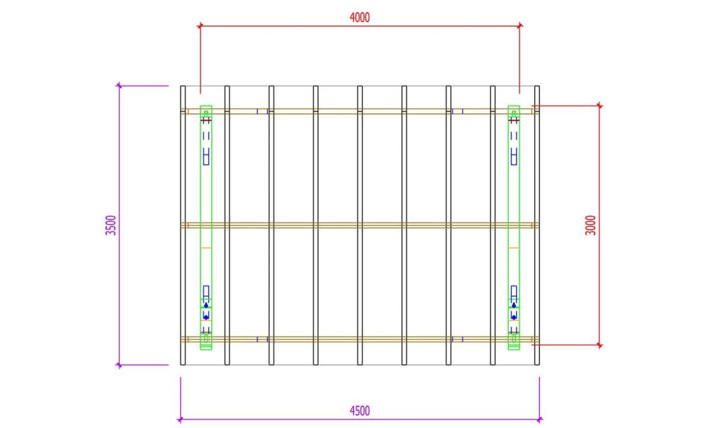 Einzelcarport Le Havre 12 | Holz-Nutzungsklasse 2 | Pultdach | Nordische Kiefer | 350x450cm