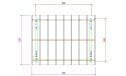 Einzelcarport Le Havre 12 | Schutz durch KDI | Pultdach | Nordische Kiefer | 350x450cm