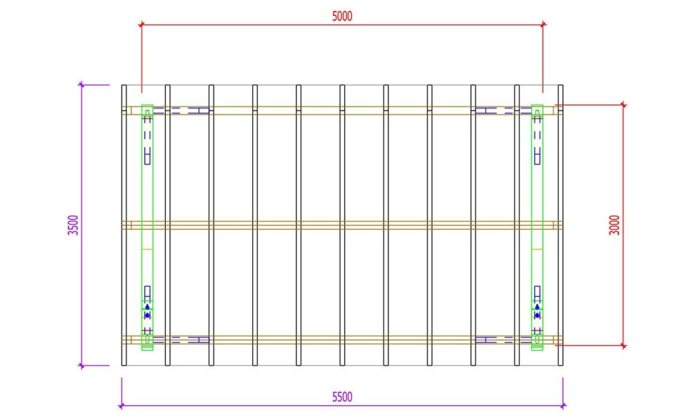 Einzelcarport Le Havre 15 | Holz-Nutzungsklasse 2 | Pultdach | Nordische Kiefer | 350x550cm