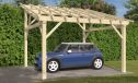 Einzelcarport Le Havre 16 | Holz-Nutzungsklasse 2 | Pultdach | Nordische Kiefer | 450x450cm