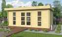 Holz-Gartenhaus Grand Cannes - 70mm Blockbohlenhaus - Gartenhaus Lounge - Flachdach - Fichte - 19.10m²