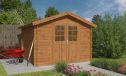 Gartenhaus Violette 7 | KDI | Satteldach | Wandstärke 34mm | 278x238cm