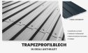 Trapezprofilblech in grau oder rot | Holzgarage Bordeaux