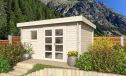 Gartenhaus Marseille 11 | Flachdach | Wandstärke 44mm | 390x300cm