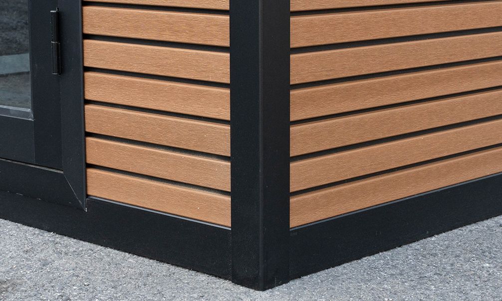 WPC-Gartenhaus ROMANS | Pultdach | Wandstärke 28mm | 223X223cm