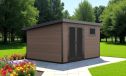 WPC-Gartenhaus Valence | Pultdach | Wandstärke 28mm | 400x300cm