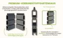WPC-Gartenhaus Rencurel | Pultdach | Wandstärke 28mm | 290x290cm